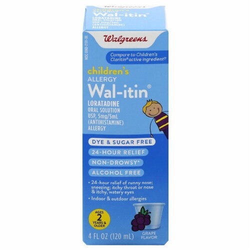 Walgreens WalItin Children's Allergy Grape Flavored Loratadine Oral