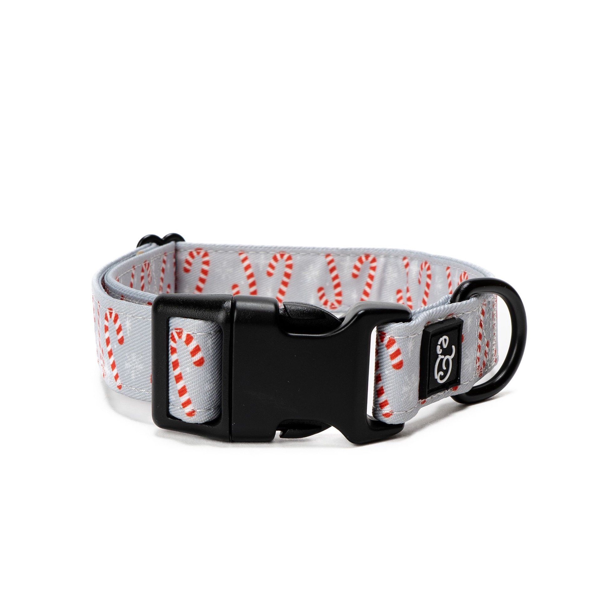 slide 1 of 1, Lucy & Co. Holiday Candy Cane Lane Dog Collar, SM