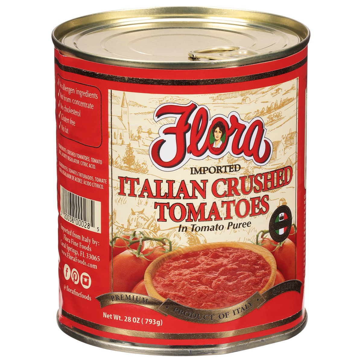 slide 3 of 11, Flora Italian Tomatoes Crushed in Puree 28 oz, 28 oz