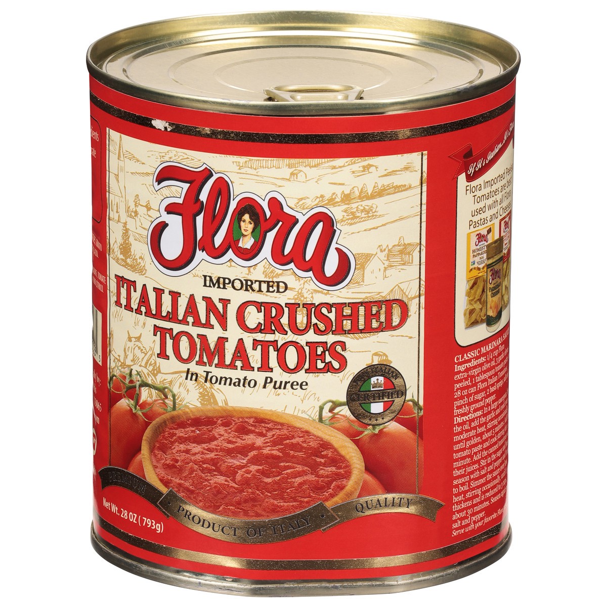 slide 5 of 11, Flora Italian Tomatoes Crushed in Puree 28 oz, 28 oz