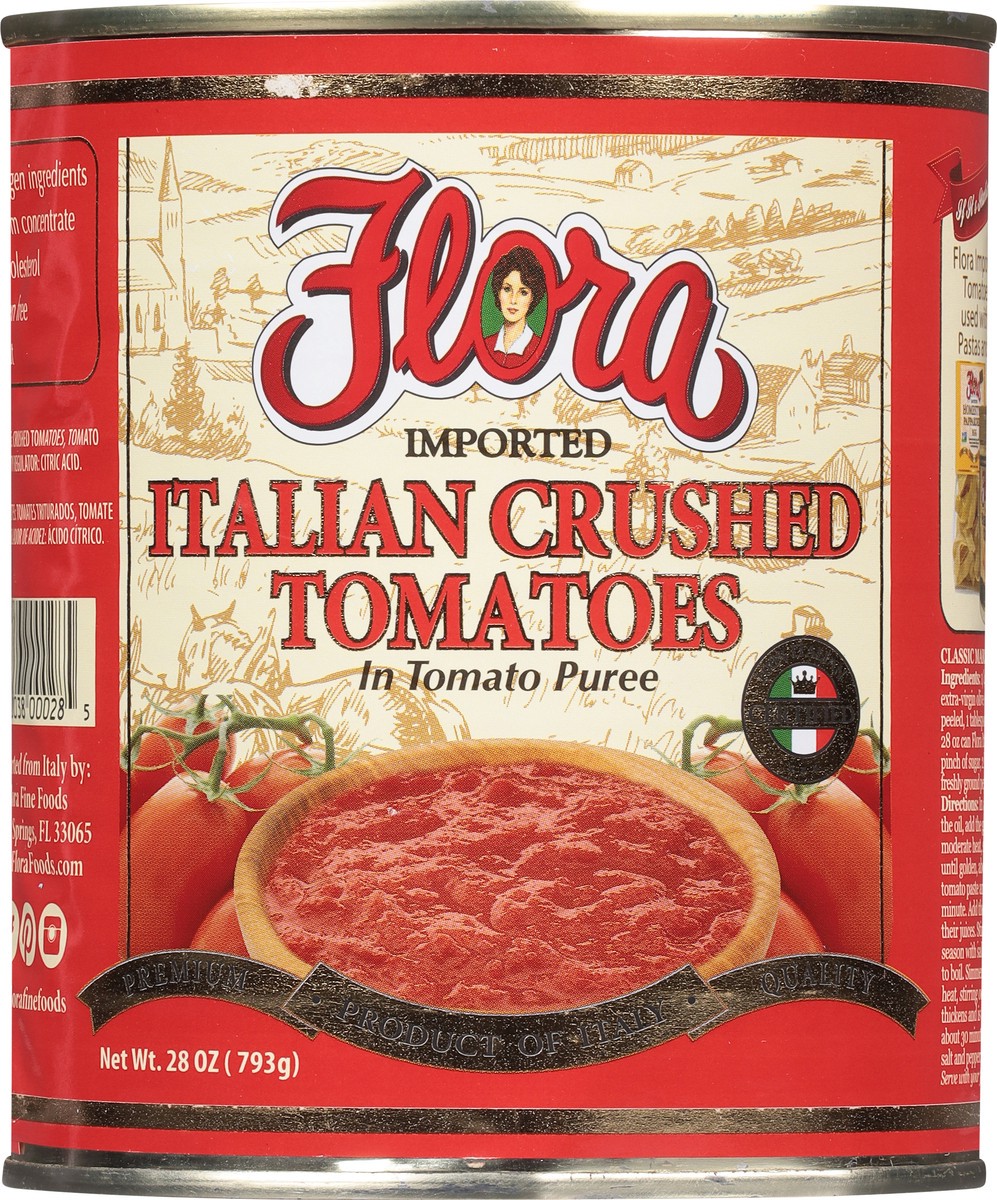 slide 8 of 11, Flora Italian Tomatoes Crushed in Puree 28 oz, 28 oz