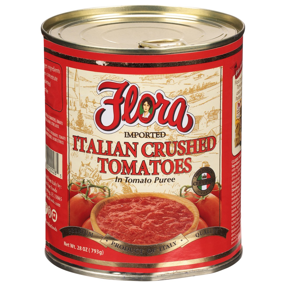 slide 4 of 11, Flora Italian Tomatoes Crushed in Puree 28 oz, 28 oz