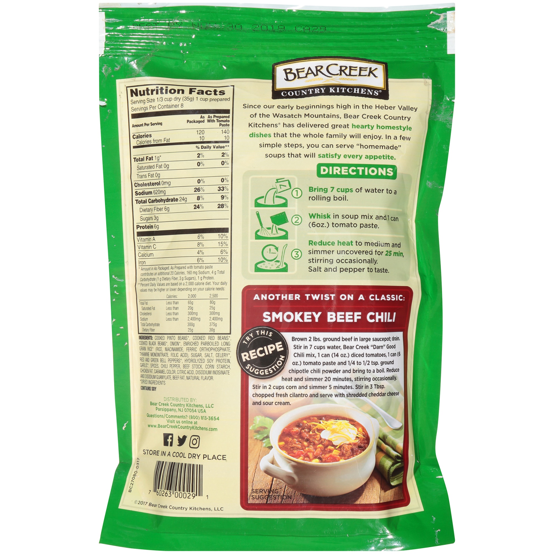 Bear Creek Country Kitchens "Darn Good" Chili Mix 9.8 oz Shipt