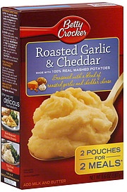 slide 1 of 1, Betty Crocker Roasted Garlic and Cheddar Mashed Potatoes, 6.6 oz