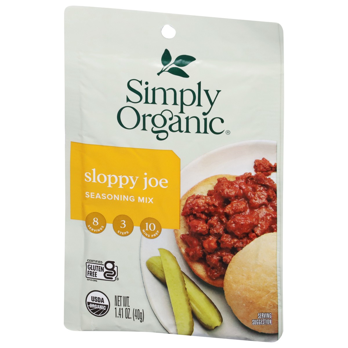 slide 8 of 9, Simply Organic Sloppy Joe Seasoning, 1.41 oz