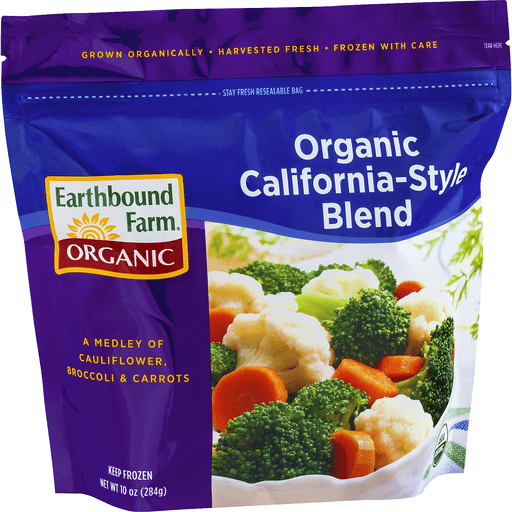 slide 2 of 9, Earthbound Farm Organic California-Style Blend Vegetables, 10 oz