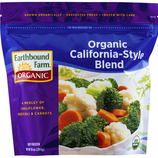 slide 4 of 9, Earthbound Farm Organic California-Style Blend Vegetables, 10 oz