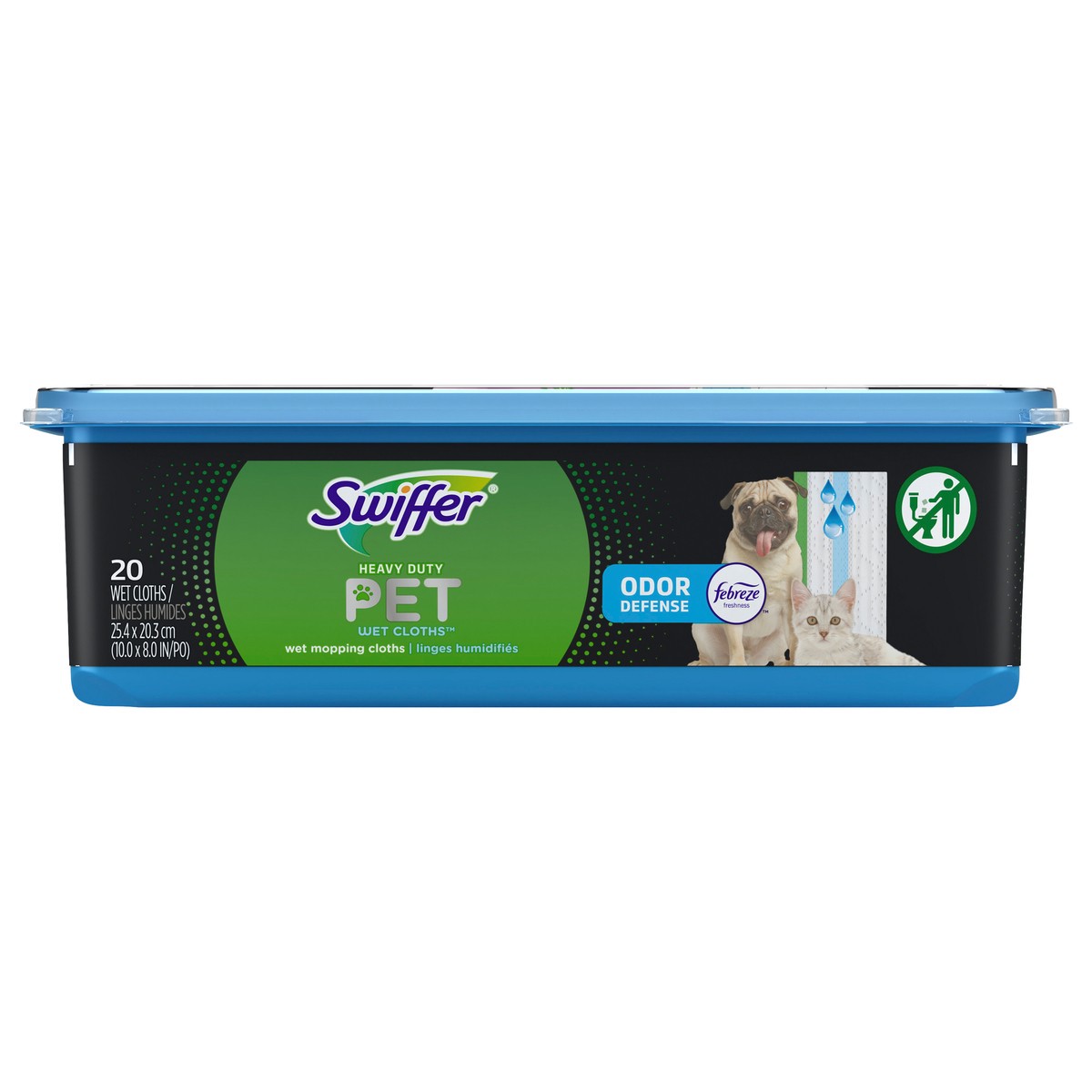 slide 1 of 15, Swiffer Sweeper Pet Heavy Duty Wet Multi-Surface Cloth Refills for Floor Mopping and Cleaning, Fresh Scent, 20 count, 20 ct