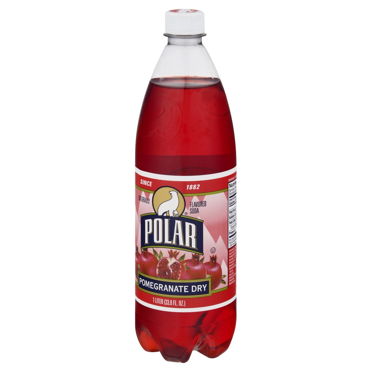 slide 10 of 13, Polar Soda Pomegranate Dry - 1 l, 1 l