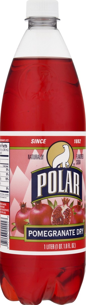 slide 13 of 13, Polar Soda Pomegranate Dry - 1 l, 1 l