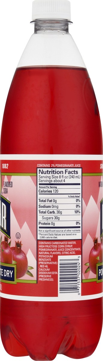 slide 11 of 13, Polar Soda Pomegranate Dry - 1 l, 1 l