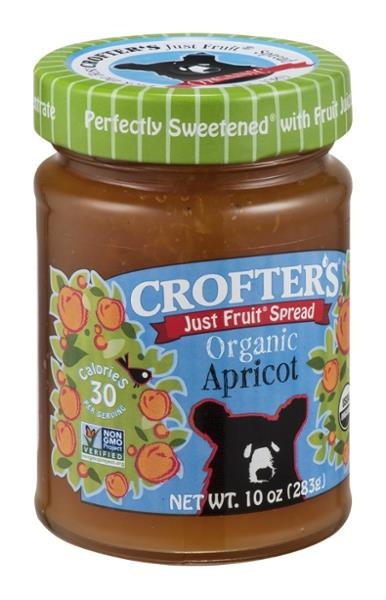 slide 1 of 1, Crofter's Organic Just Fruit Apricot Spread, 10 oz