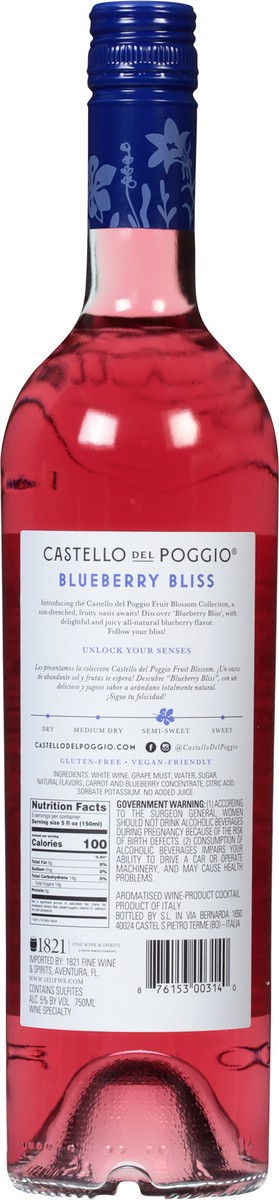 slide 7 of 11, Castello del Poggio Wine, Blueberry Bliss, 1 ct