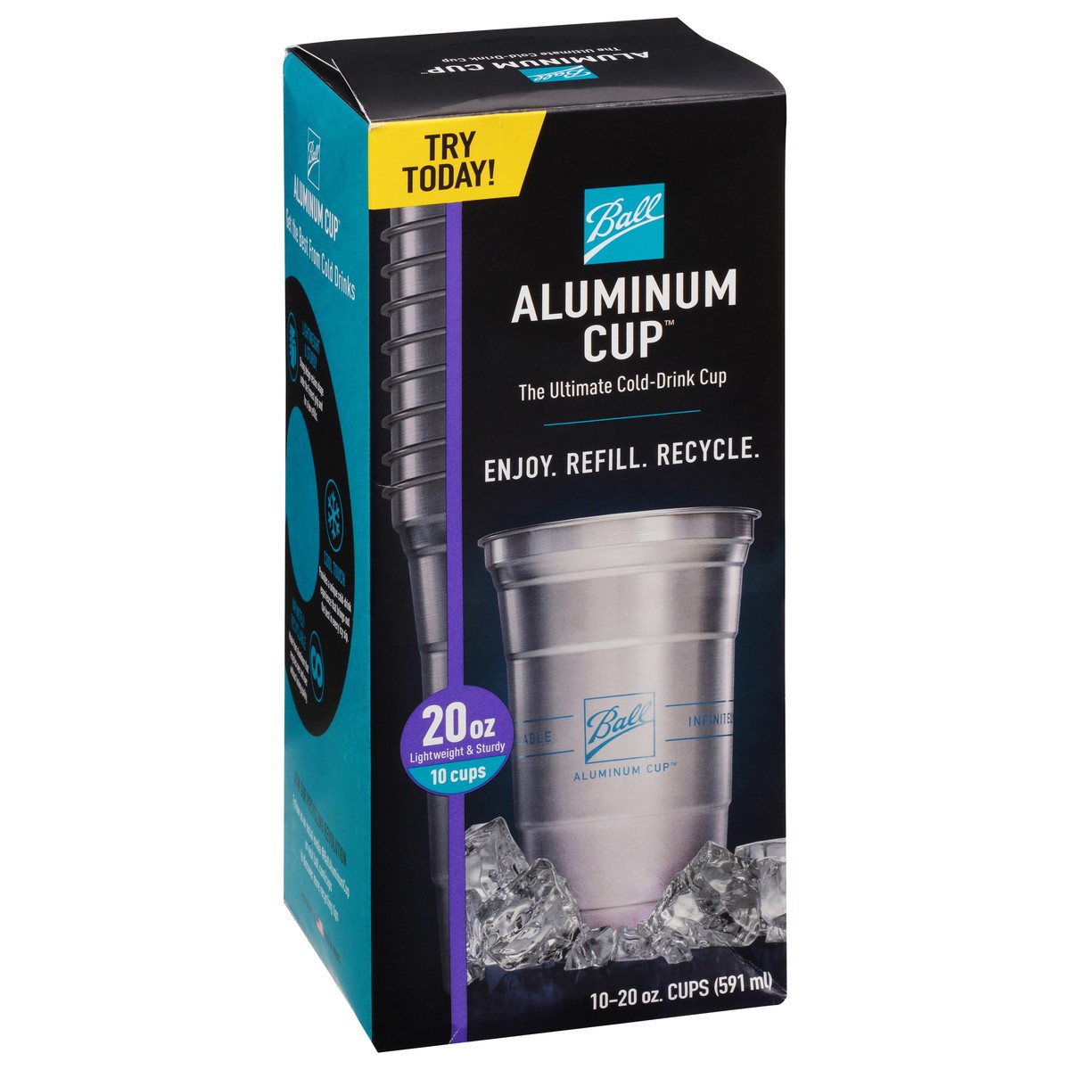 slide 5 of 9, Ball 20 Ounce Aluminum Cup 10 ea, 10 ct