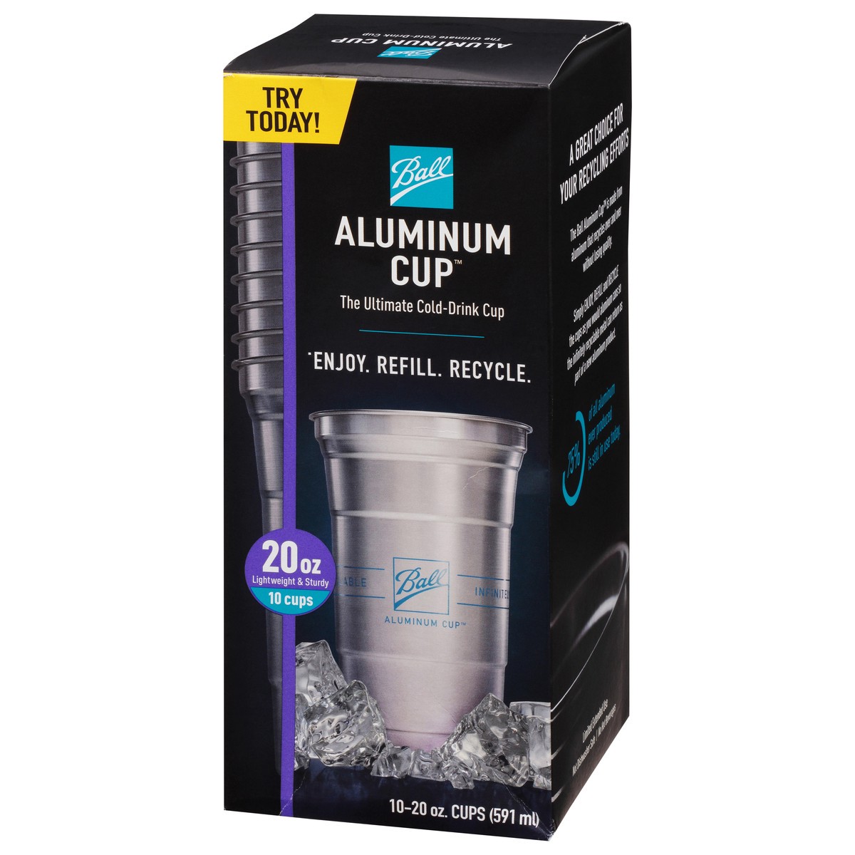 slide 9 of 9, Ball 20 Ounce Aluminum Cup 10 ea, 10 ct