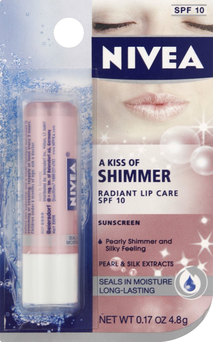 slide 5 of 6, Nivea Kiss Of Shim Pearly Lip, 1 ct