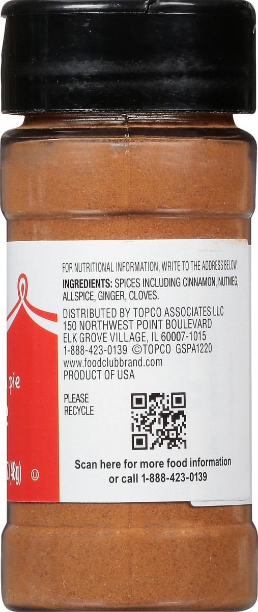 slide 3 of 12, Food Club Pumpkin Pie Spice 1.7 oz, 1.7 oz