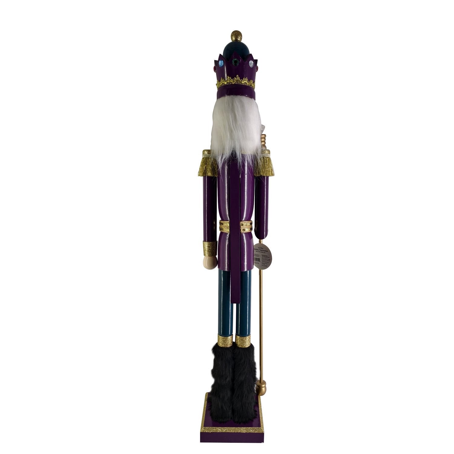 slide 3 of 4, SIGNATURE BRANDS Joyward Wood Nutcracker W/ Staff, 1 ct