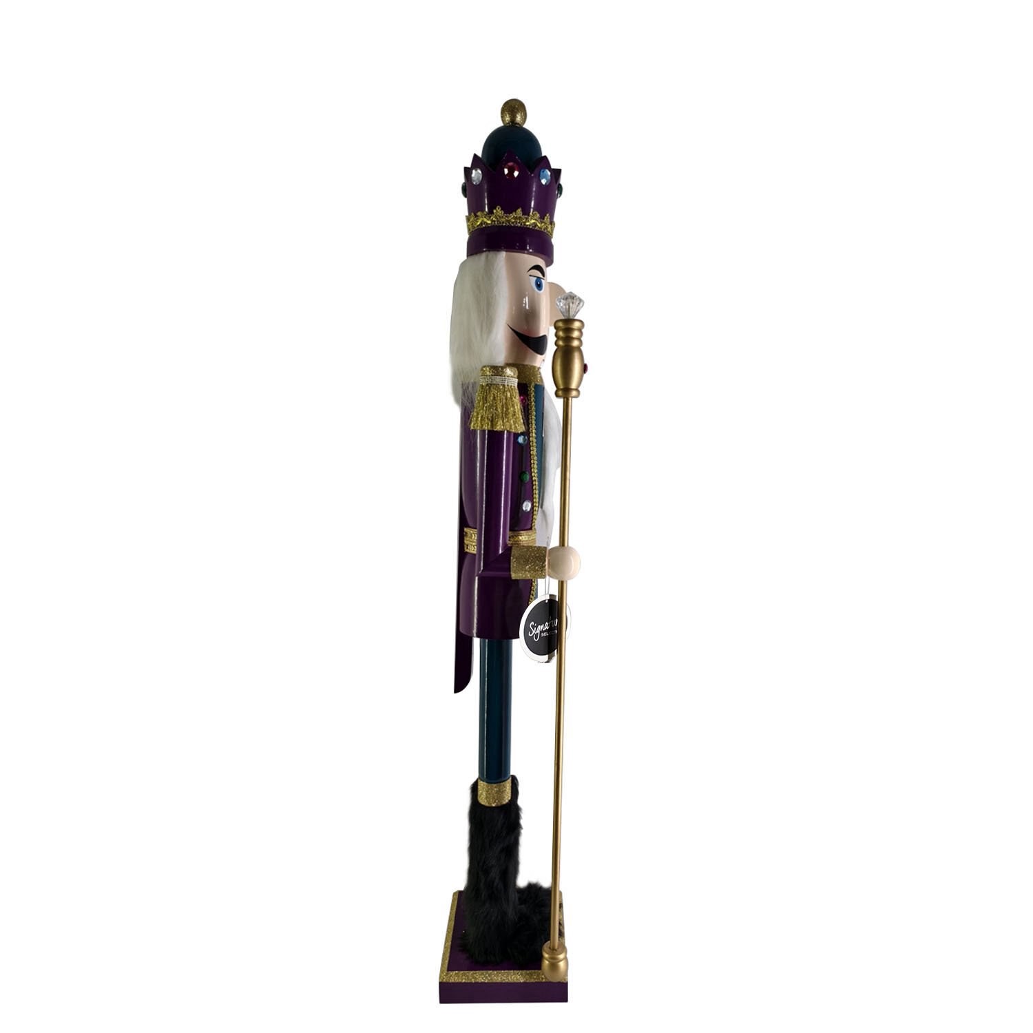 slide 2 of 4, SIGNATURE BRANDS Joyward Wood Nutcracker W/ Staff, 1 ct