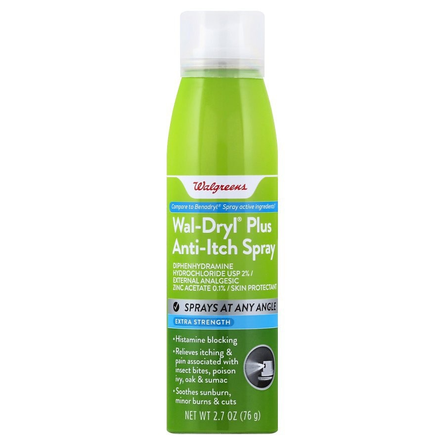 slide 1 of 1, Walgreens Wal-Dryl Itch Relief, Continuous Spray, 3 oz