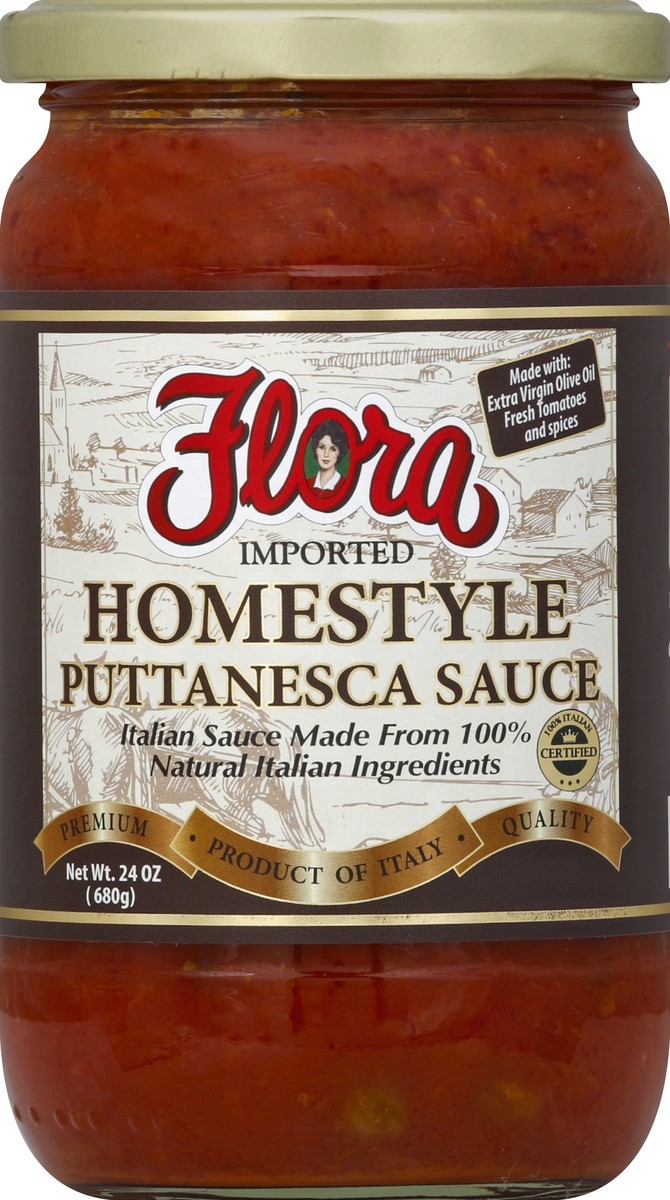 slide 5 of 6, Flora Puttanesca Sauce 24 oz, 24 oz