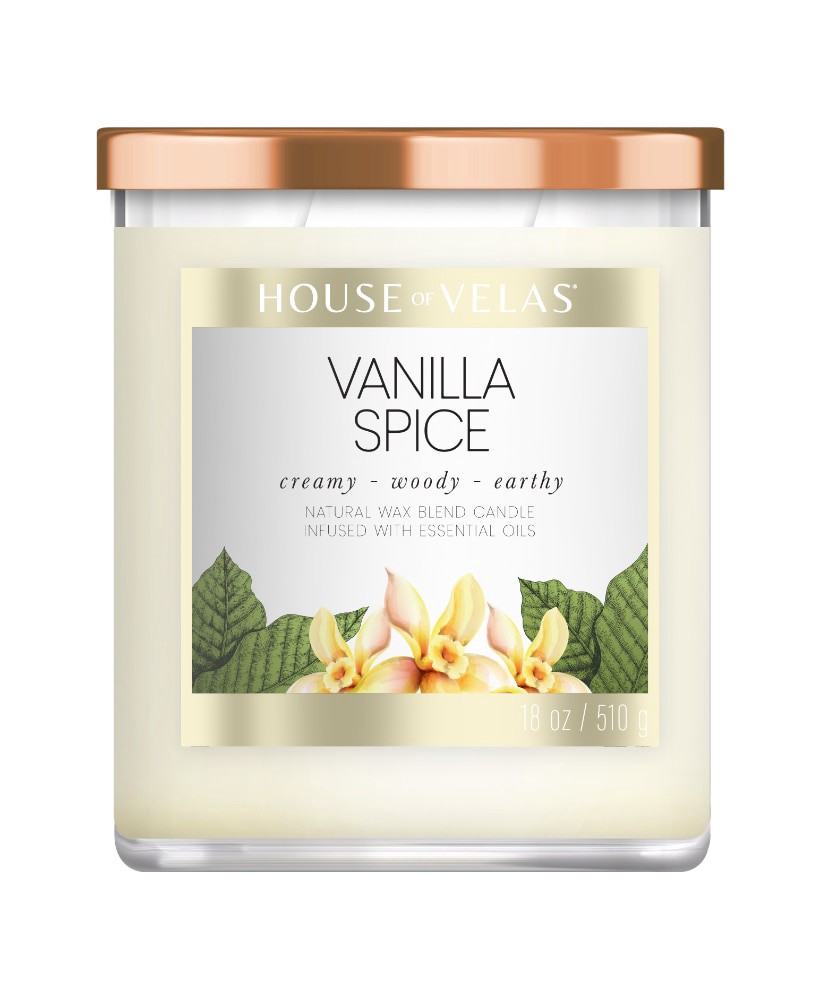 slide 1 of 1, House Of Velas Vanilla Spice Jar Candle, 1 ct