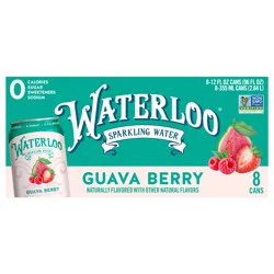 Waterloo Guava Berry Sparkling Water - 8pk / 12 fl oz Cans