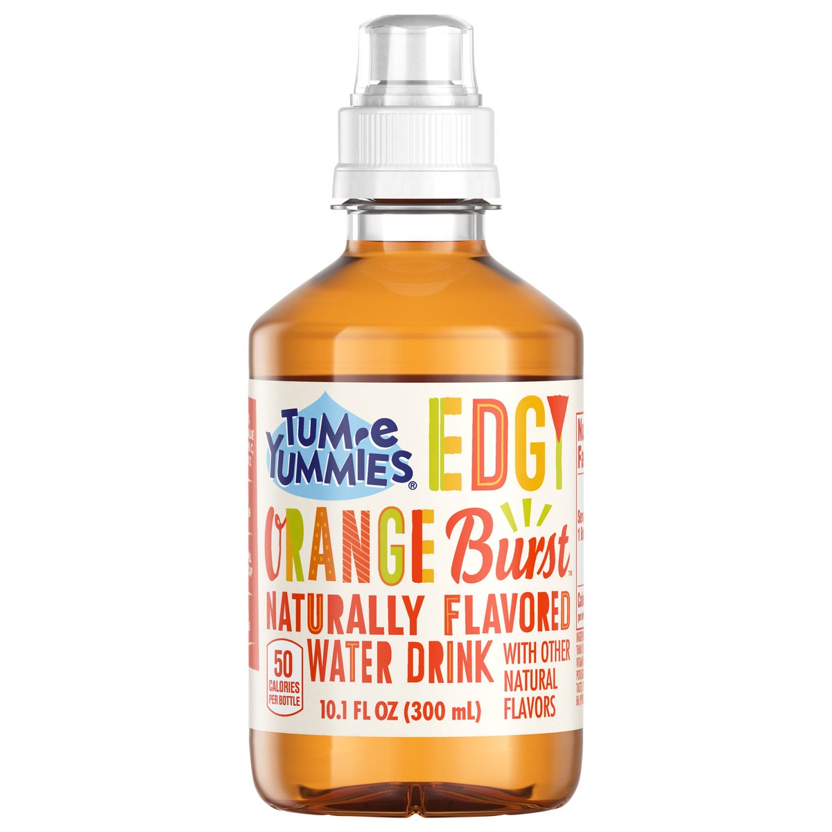 slide 1 of 5, Tum-E Yummies Edgy Orange Burst Bottle, 10.1 fl oz, 10.1 oz