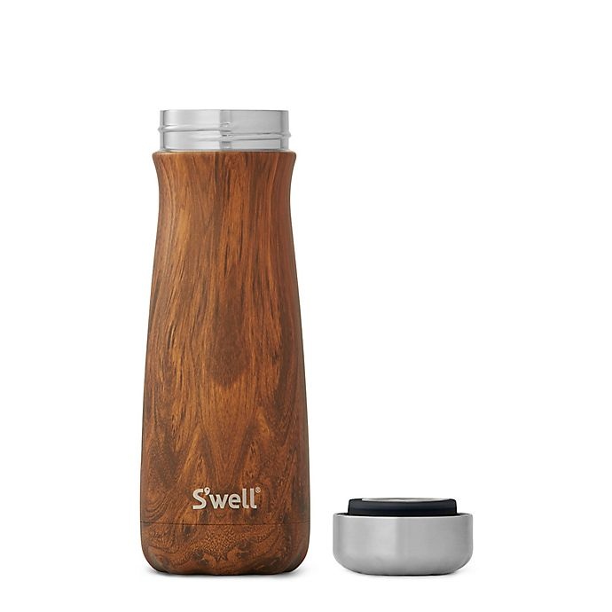 slide 3 of 3, S'well Teakwood Traveler Tumbler, 20 oz