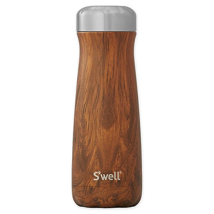 slide 1 of 3, S'well Teakwood Traveler Tumbler, 20 oz