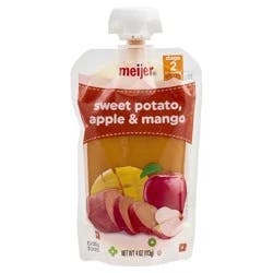 Meijer Sweet Potato, Apple, and Mango Baby Food Pouch