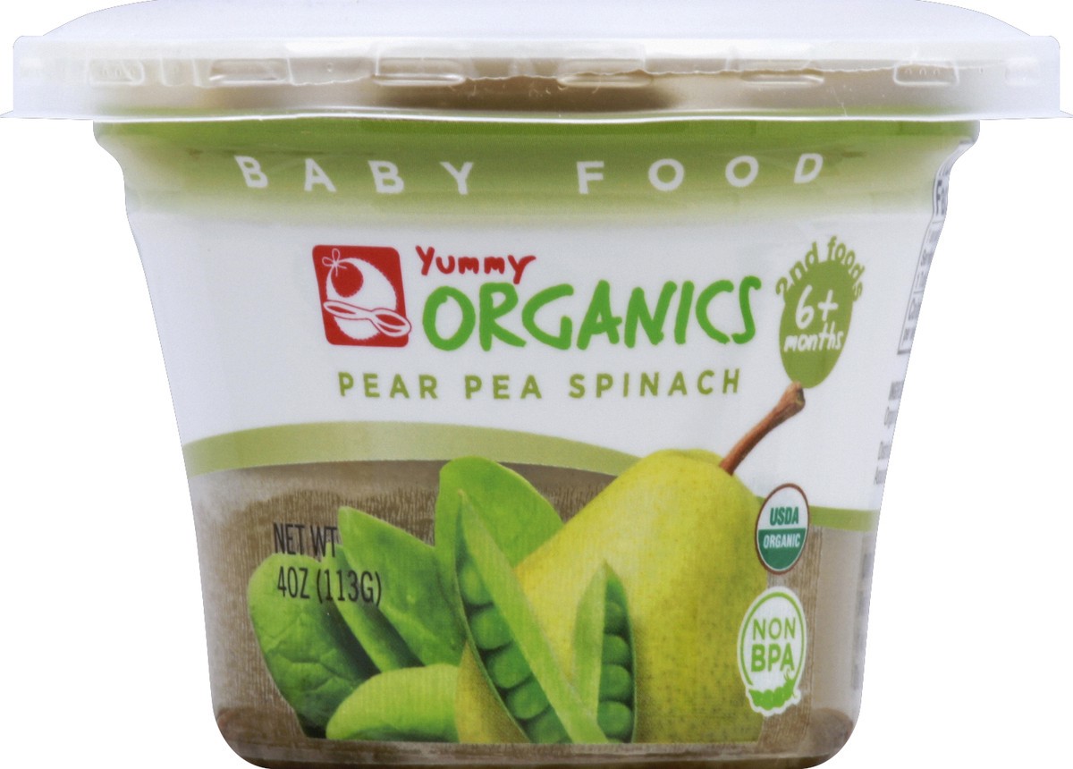 slide 2 of 3, Yummy Organics Baby Food 4 oz, 4 oz