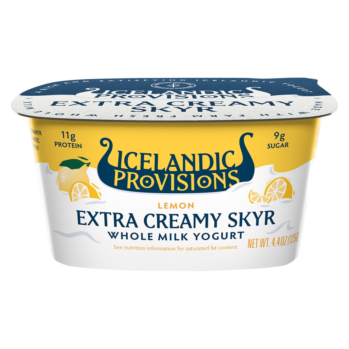 slide 1 of 6, Icelandic Provisions Lemon Extra Creamy Skyr, 4.4 fl oz