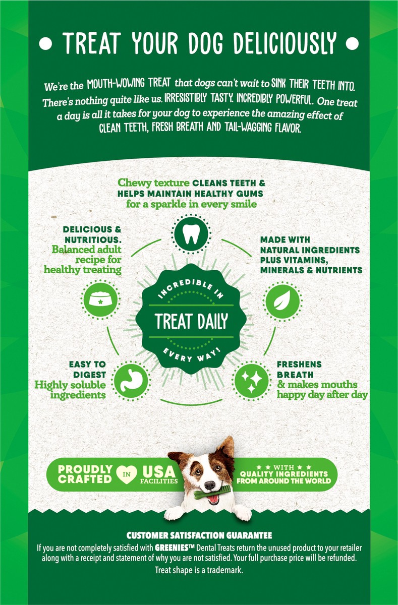 slide 7 of 9, Greenies 15-25 lbs (7-11 kgs) Petite Dental Daily Dog Treats Variety Pack 3 Pouches, 36 oz