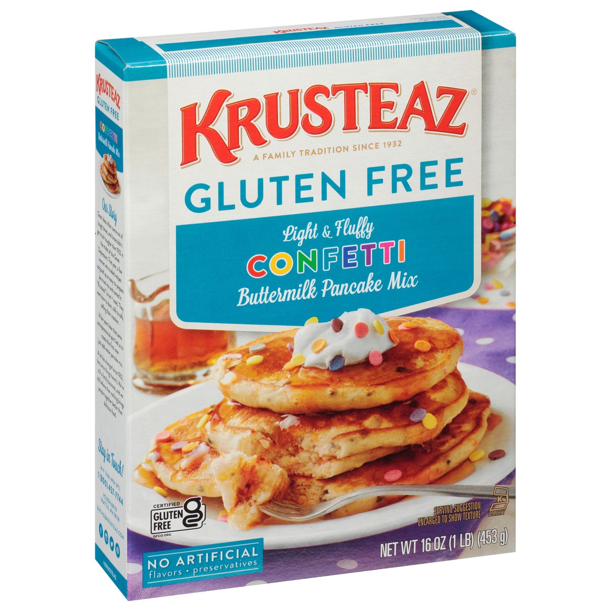 slide 2 of 9, Krusteaz Pancake Mix, 16 oz