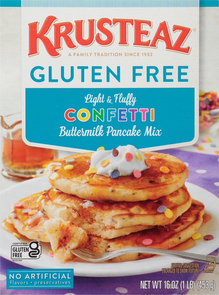 slide 4 of 9, Krusteaz Pancake Mix, 16 oz