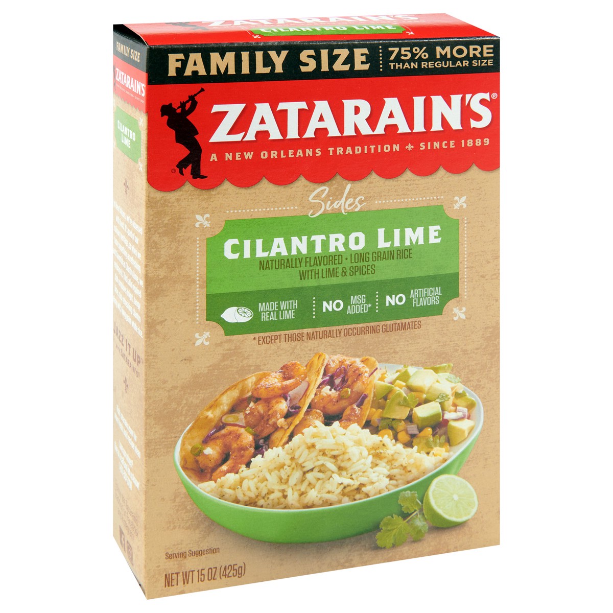 slide 4 of 9, Zatarain's Cilantro Lime Rice, 15 oz, 15 oz