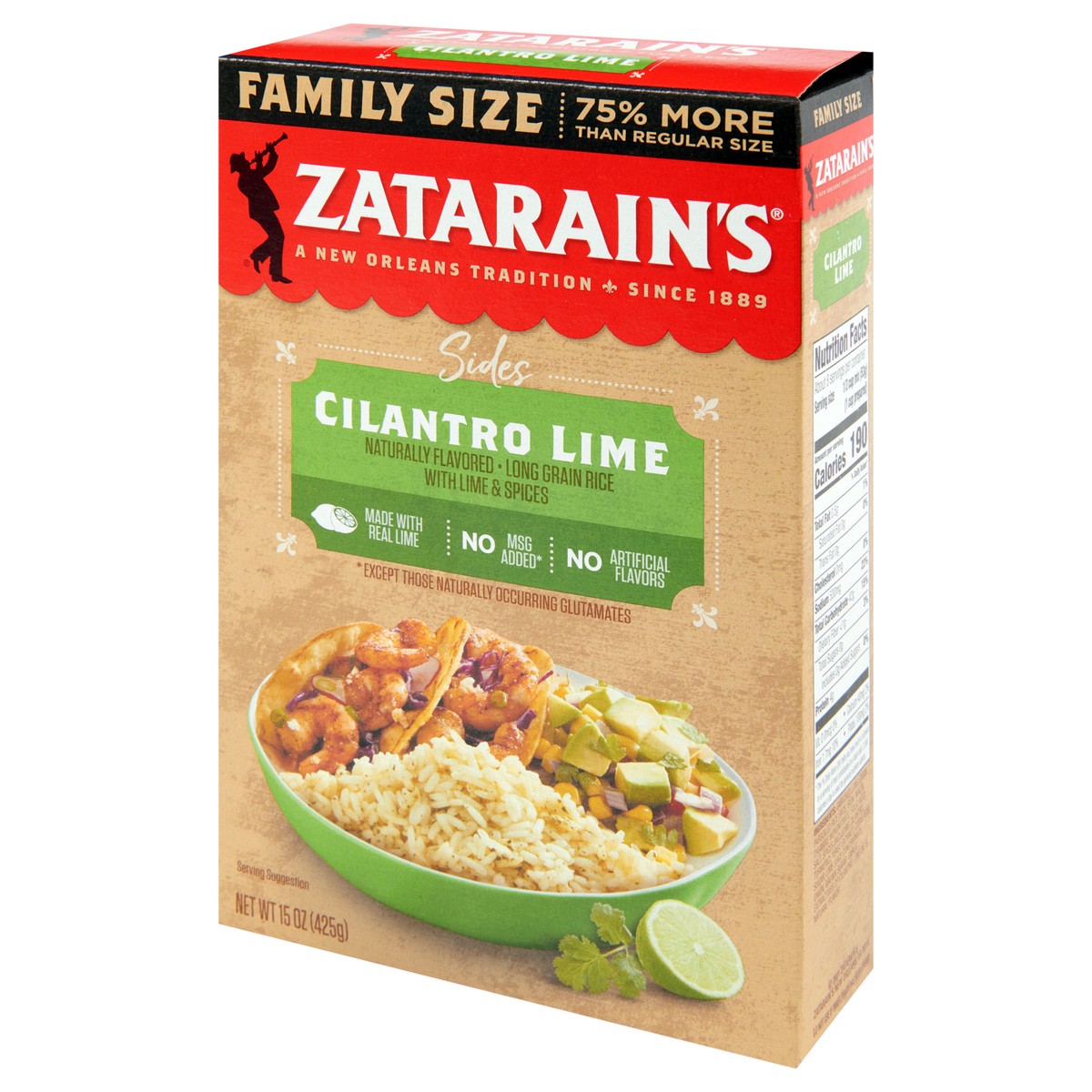 slide 5 of 9, Zatarain's Cilantro Lime Rice, 15 oz, 15 oz