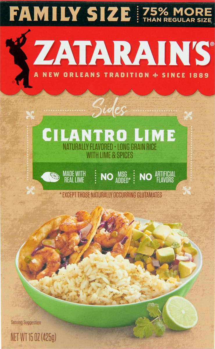 slide 7 of 9, Zatarain's Cilantro Lime Rice, 15 oz, 15 oz