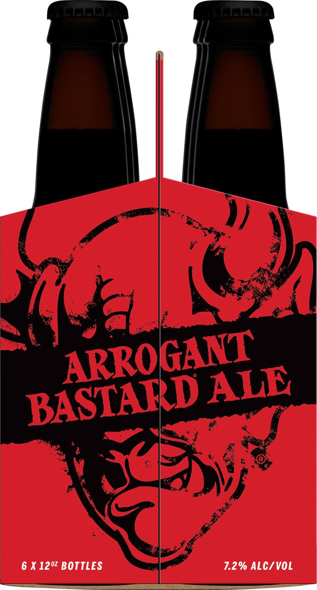 slide 5 of 7, Arrogant Bastard Ale Beer 6 ea, 6 ct