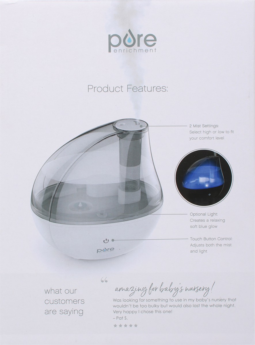slide 2 of 9, Pure Enrichment Mistaire Silver Humidifier 1 ea, 1 ct