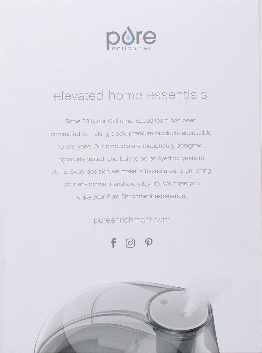 slide 9 of 9, Pure Enrichment Mistaire Silver Humidifier 1 ea, 1 ct