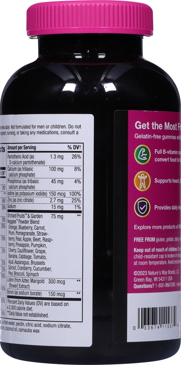 slide 8 of 9, Nature's Way Alive! Women's 50+ Mixed Berry Flavored Multivitamin 130 Gummies, 130 ct