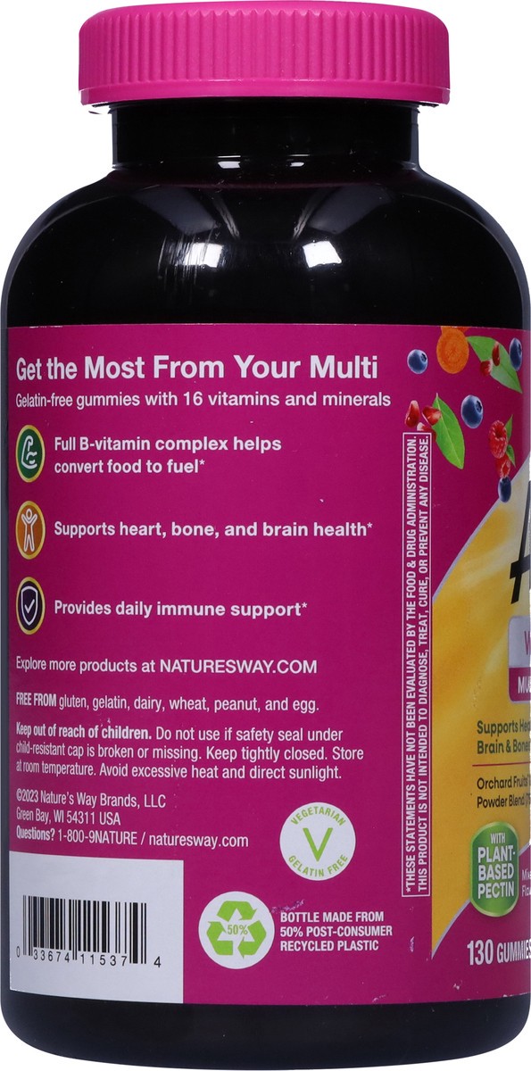 slide 3 of 9, Nature's Way Alive! Women's 50+ Mixed Berry Flavored Multivitamin 130 Gummies, 130 ct