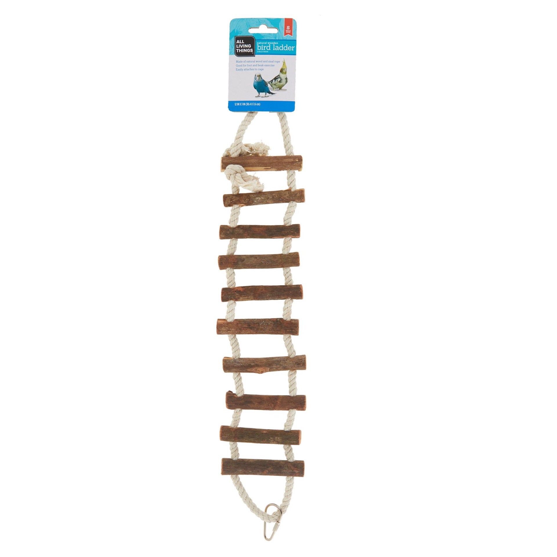 slide 1 of 1, All Living Things Natural Wood Ladder, 12\l x 3\ inw in