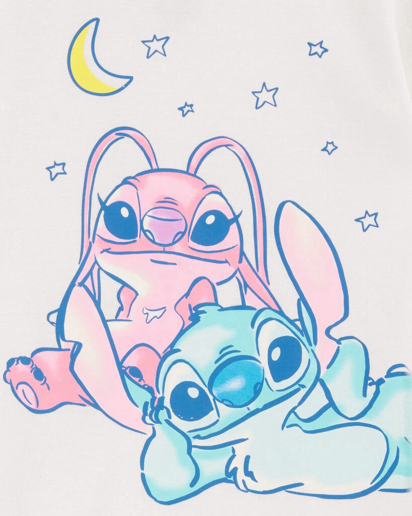 slide 2 of 2, Carter's Kid Print Ribbed 2-Piece Pajamas White/Blue 6, 1 ct