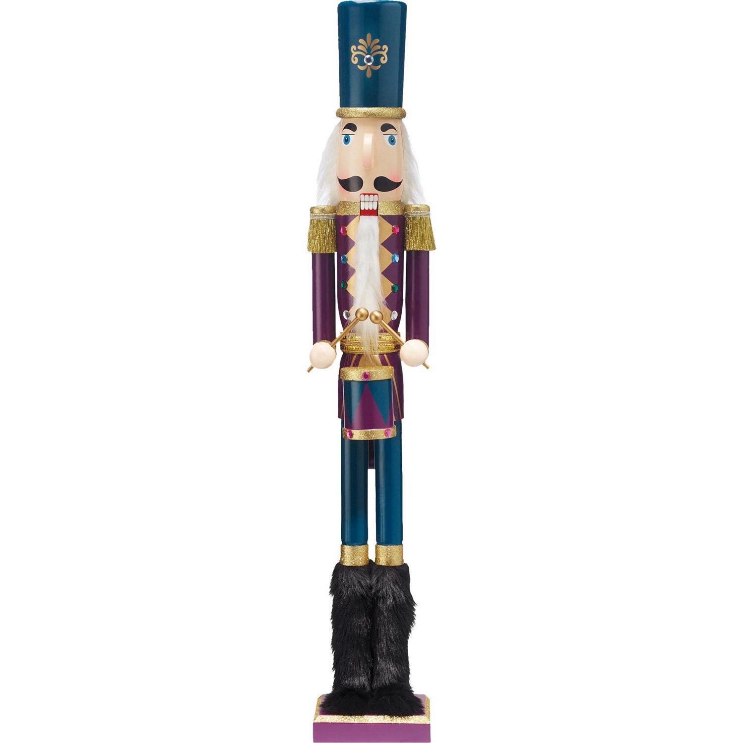 slide 1 of 3, SIGNATURE BRANDS Joyward Wood Nutcracker W/ Drum, 1 ct