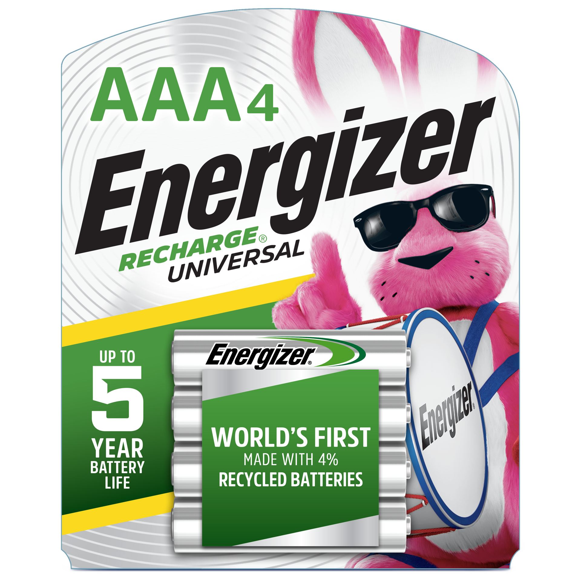 slide 3 of 3, Energizer Recharge AAA Universal Batteries 4 ea, 4 ct