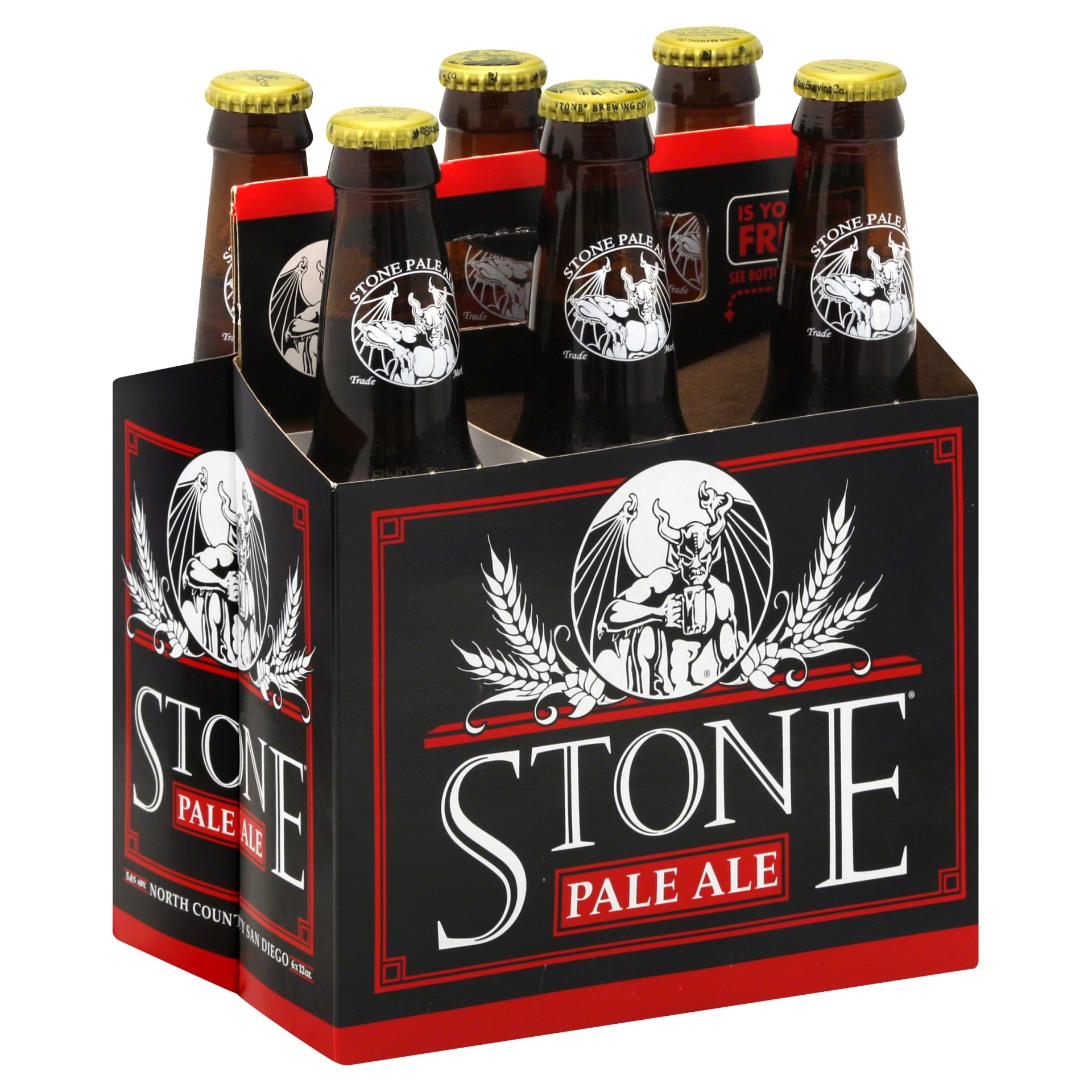 slide 1 of 1, Stone Brewing Pale Ale Bottles, 6 ct; 12 oz