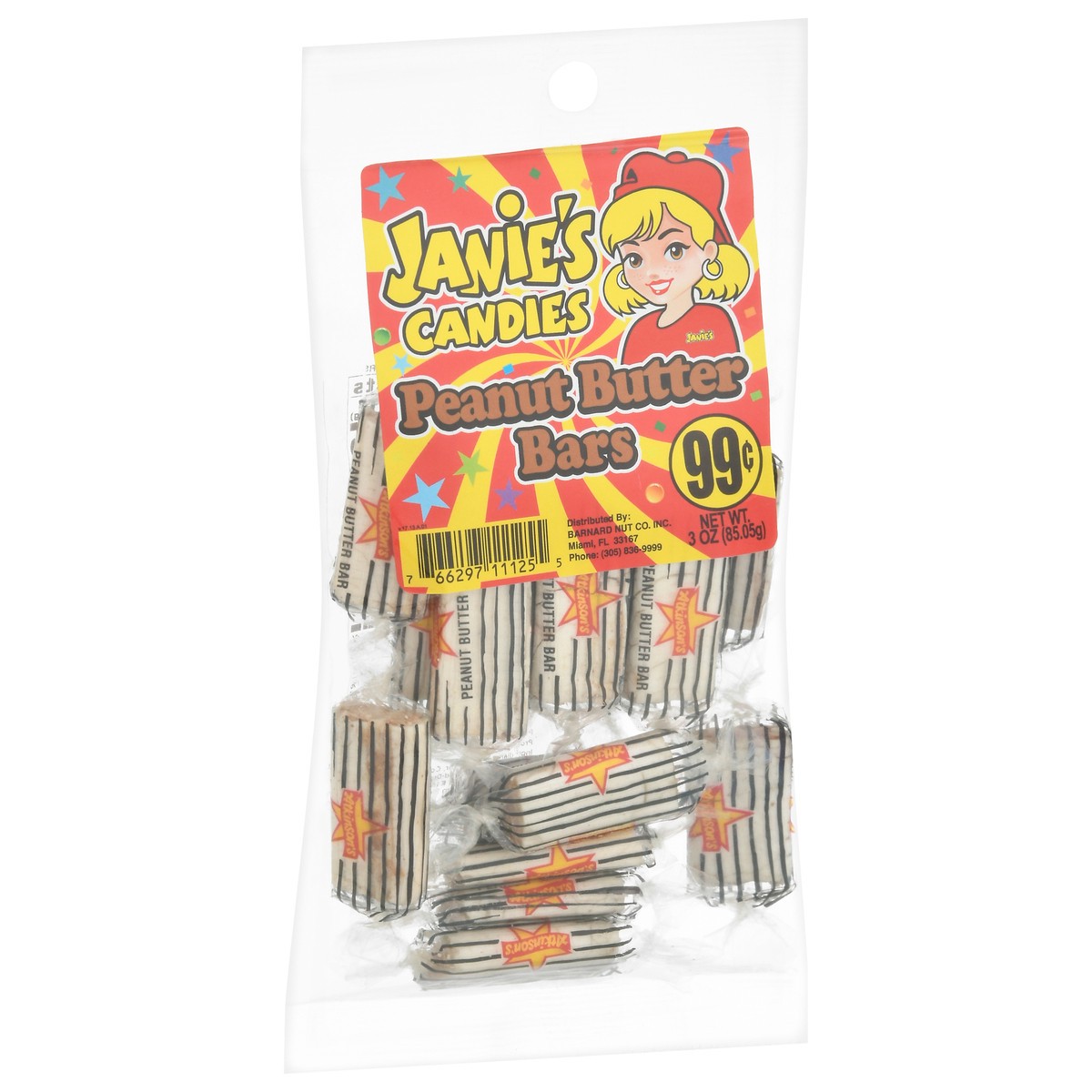 slide 8 of 9, Janie's Candies Peanut Butter Bars Candy 3 oz, 3 oz